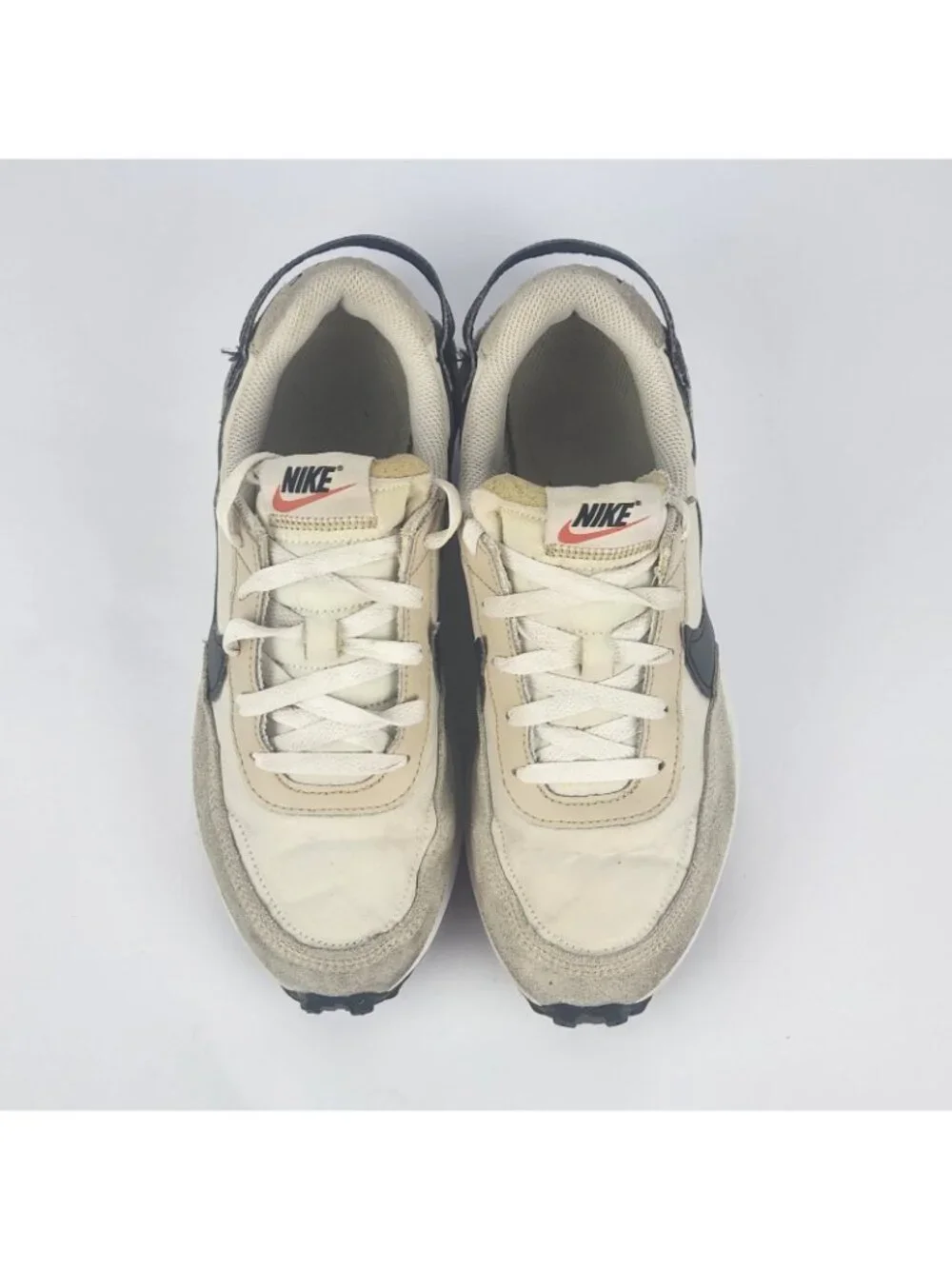 Nike Waffle Debut DH9523-102 Women's US 8 Running Shoes White Athletic Sneakers